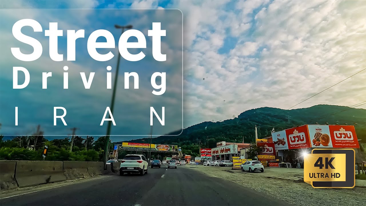 4K North Of IRAN Highway Driving POV , Gilan Province