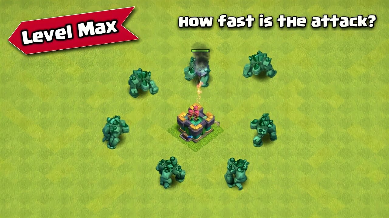 How FAST Is The Archer Tower Max Level Attack - Clash of Clans