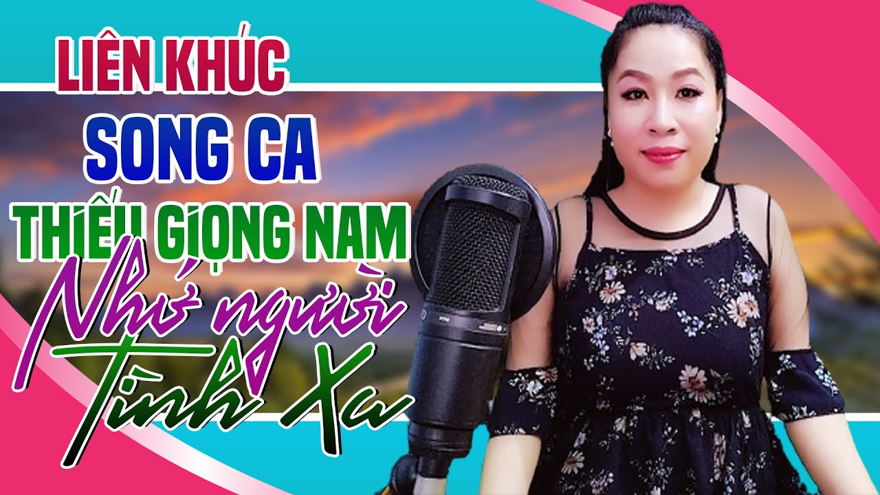 Karaoke: LK - NHỚ NGƯỜI TÌNH XA Thiếu Giọng Nam | Song Ca Với Trà Xanh