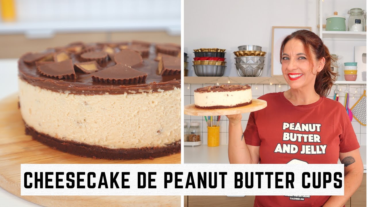 Cheesecake de peanut butter cups (manteiga de amendoim e chocolate)- sem forno!