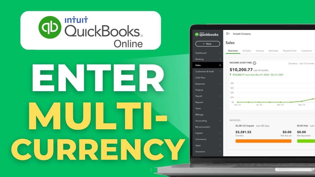 How to Enter Multi Currency Transactions in QuickBooks Online