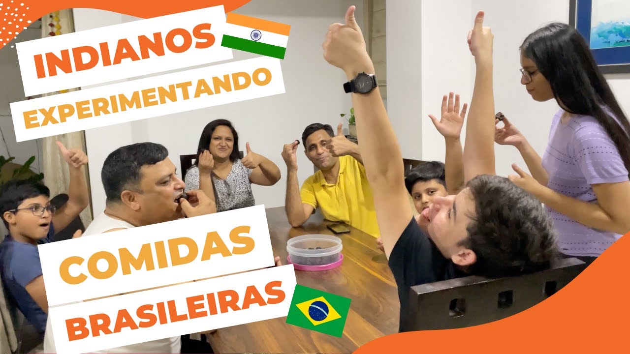 MINHA FAMÍLIA INDIANA PROVANDO COMIDAS BRASILEIRAS | BRIGADEIRO | ALESSANDRA NIRWAN | ÍNDIA