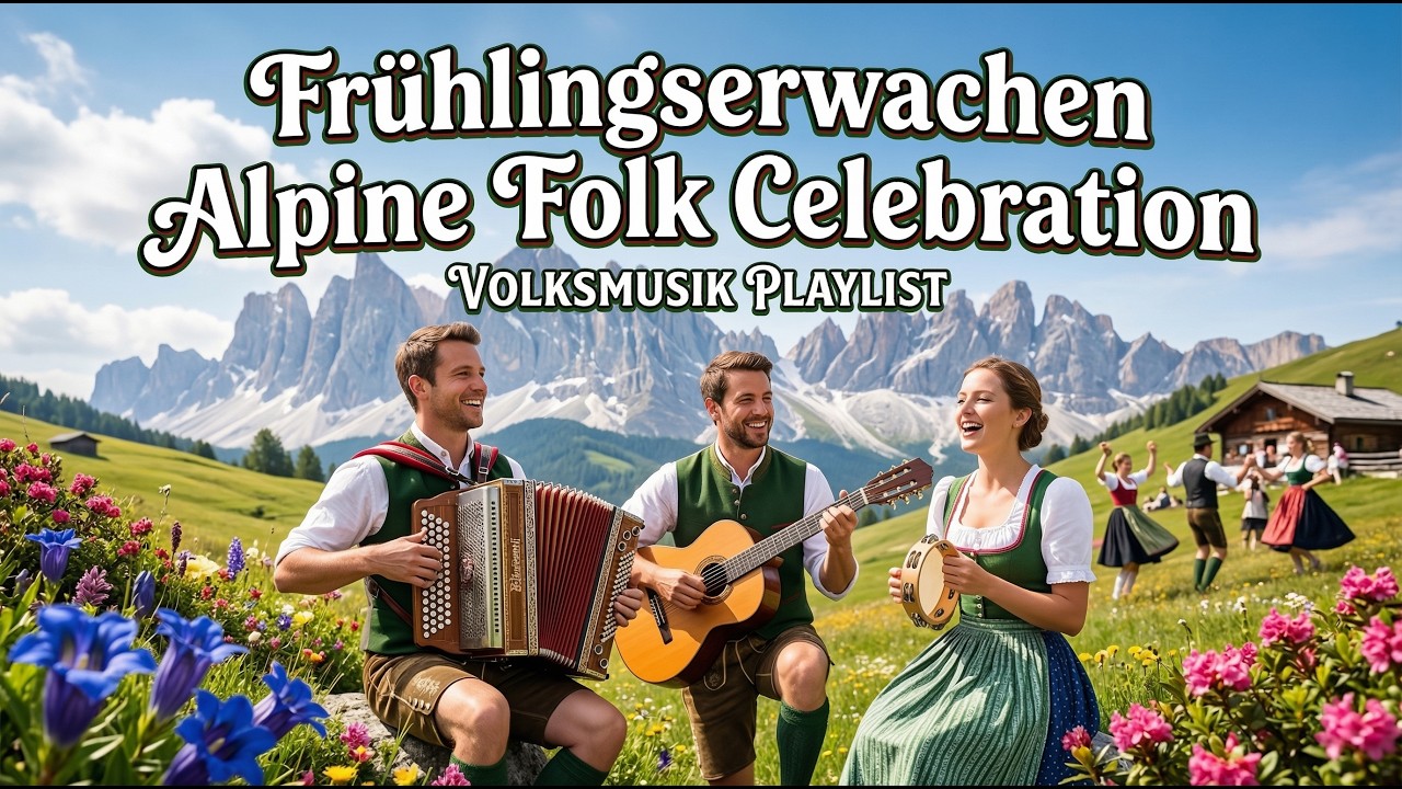 🌸🎻 Frühlingserwachen Alpine Village Music — Soft German Folk & Meadow Melodies 🎶