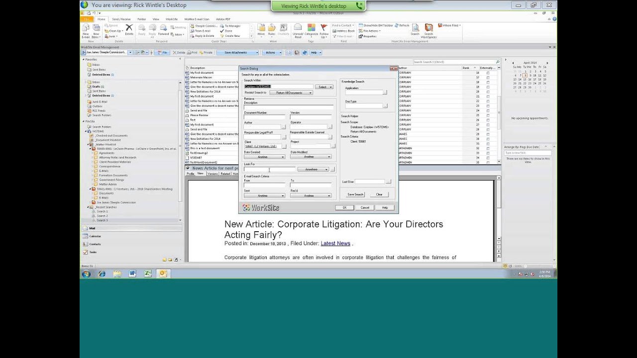 Document Management for Corporate Legal featuring a Johnson and Johnson case study
