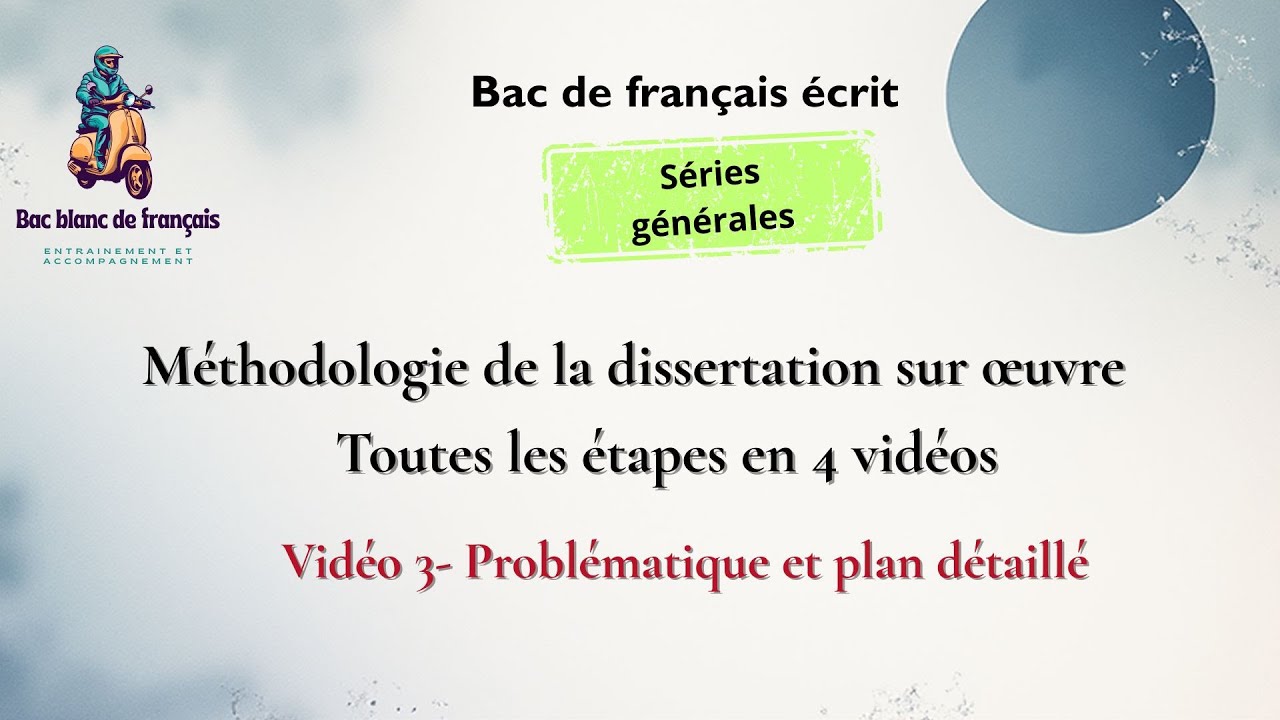 Méthodologie détaillée de  la dissertation sur œuvre - Bac français - Étape 3 sur 4