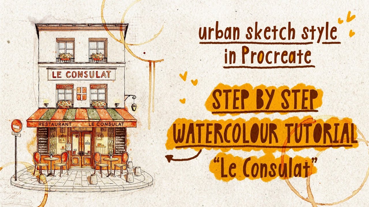 How To Colour With Watercolors in Procreate: Step-by-Step Colouring Page walkthrough