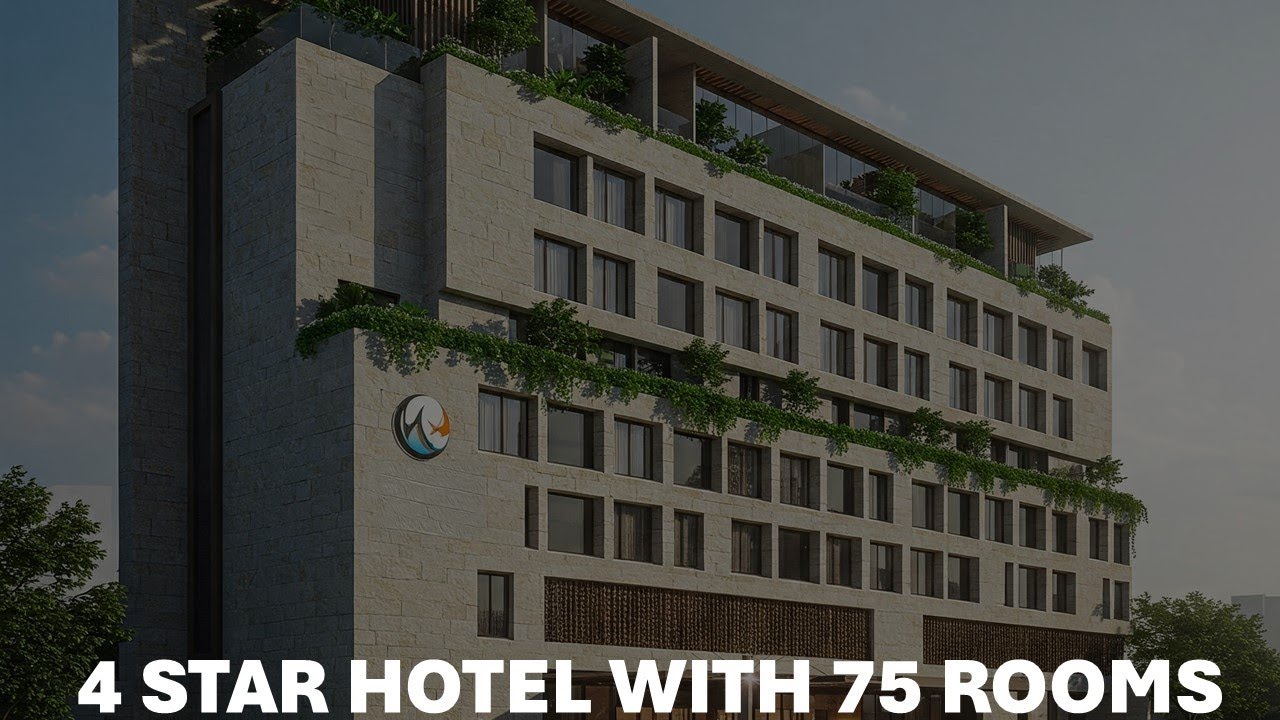 Luxury on a Budget Designing a 4-Star Hotel Design with 75 Rooms | 4 Star Hotel Design and Planning