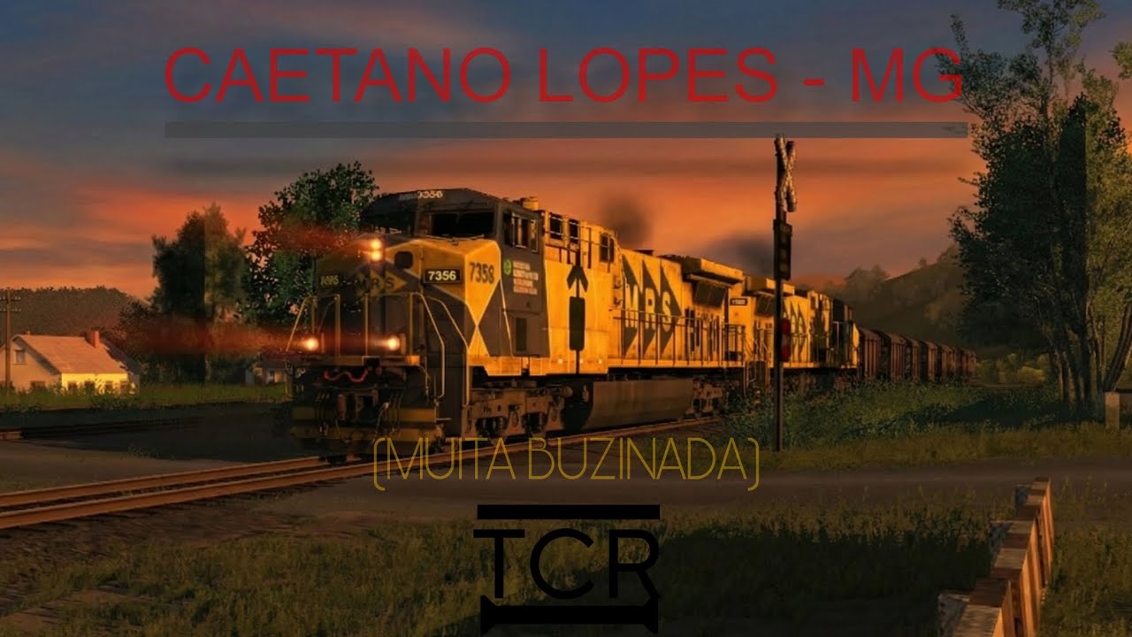 Maquinista ANIMADO passando em Caetano Lopes MG. (Recriando Lugares #13). Trainz Android Brasil 