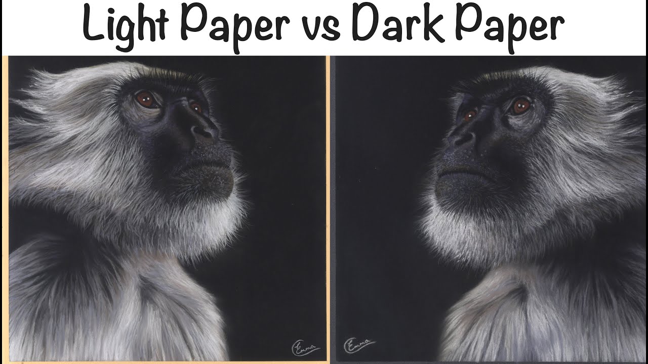 Light Paper vs Dark Paper - Soft Pastel