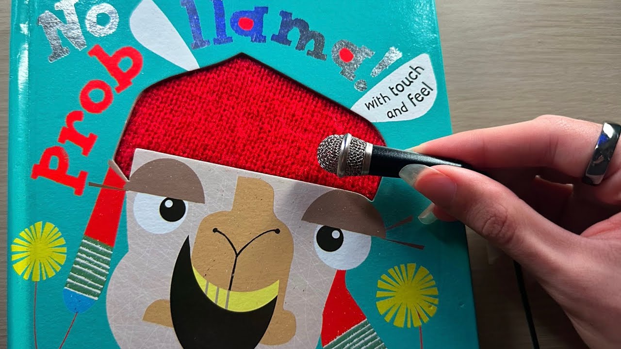 ASMR Mini Mic on a Sensory Book 🎤 