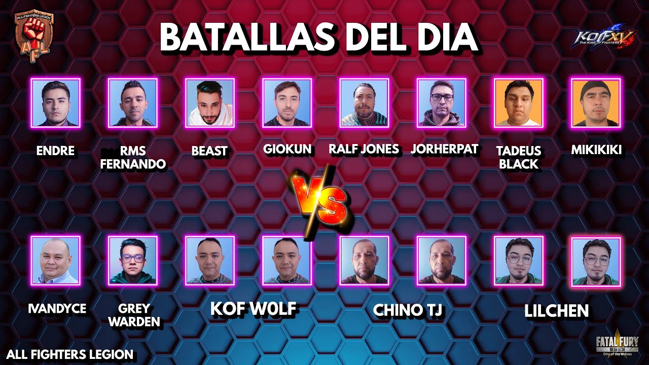 CIERRE DE MES LIGA DE KOF XV Y FATAL FURY TEAM AFL