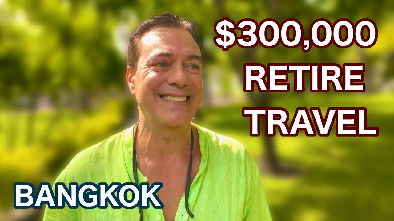 Retire With $300,000 Portfolio In 4 Stocks Only!  Khaosan, Bangkok, Thailand Travel.  