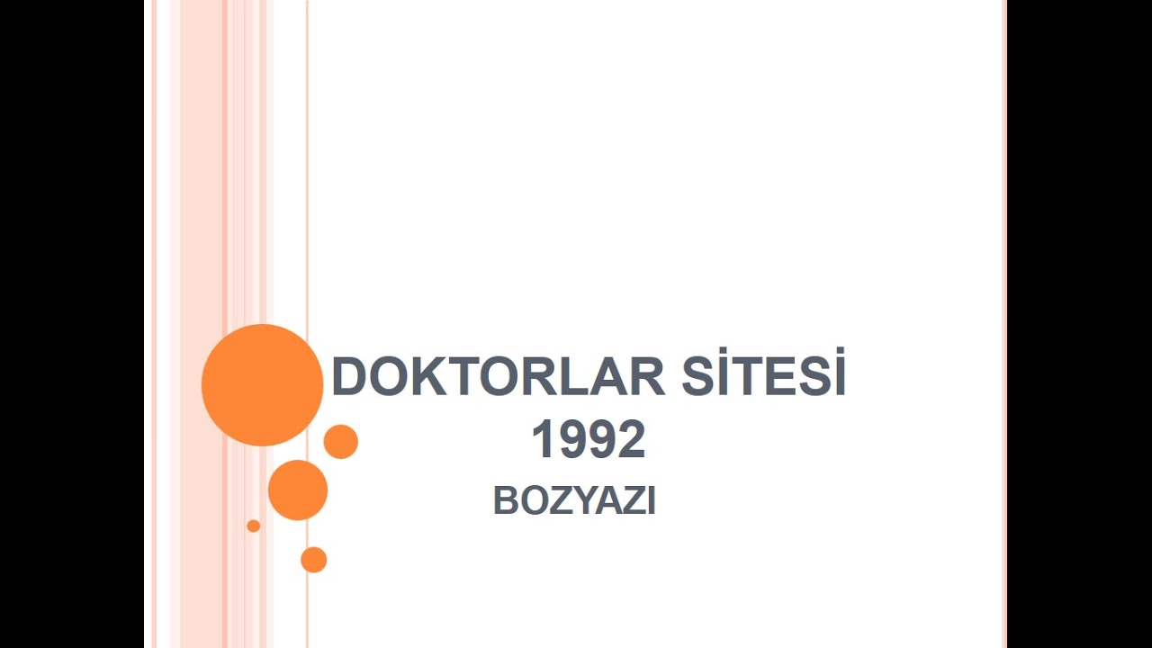 Bozyazı Doktorlar Sitesi