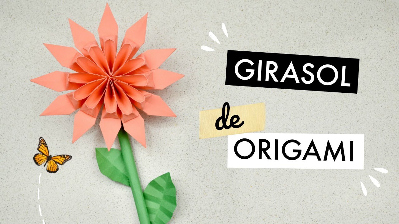 Girasol de Origami