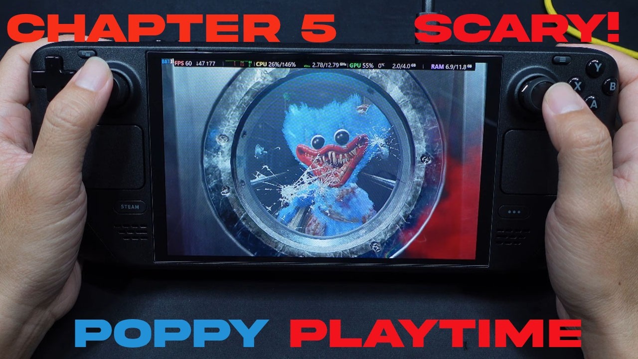 POPPY PLaytime Chapter 5 Gameplay on Steam Deck Oled