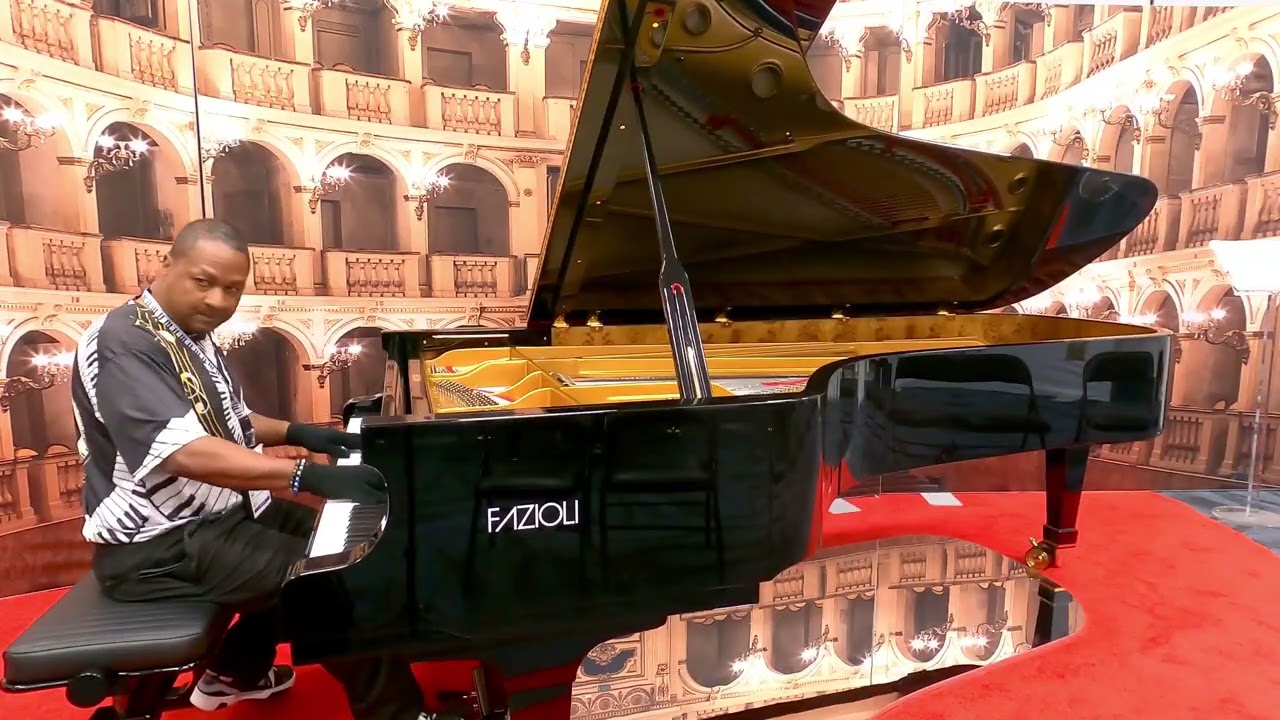 Kris Nicholson Plays Test Drives A Fazioli Concert Grand At NAMM 2026