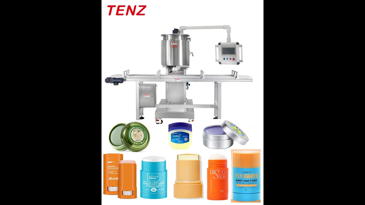 TENZ Automatic Sunscreen Stick And Hair Wax Stick Machine Perfect Option For Hot Filling Products