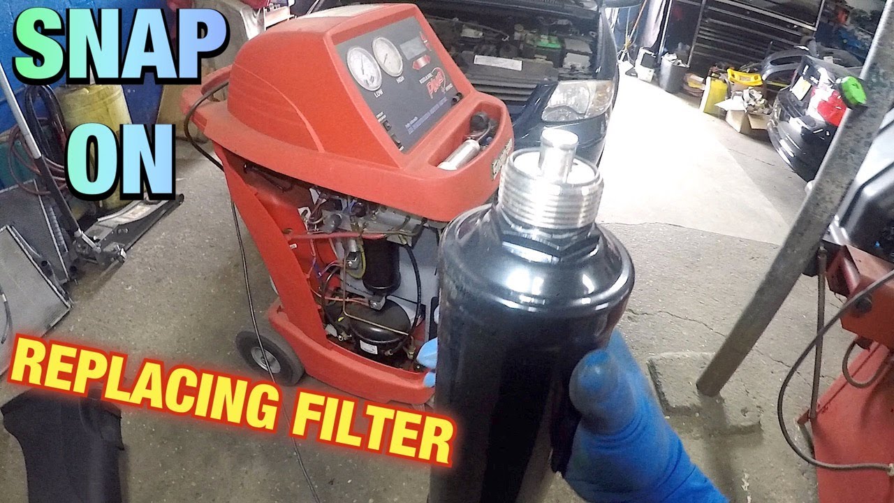 SnapON AC machine kool kare How to change change the filter on snap on AC Machine