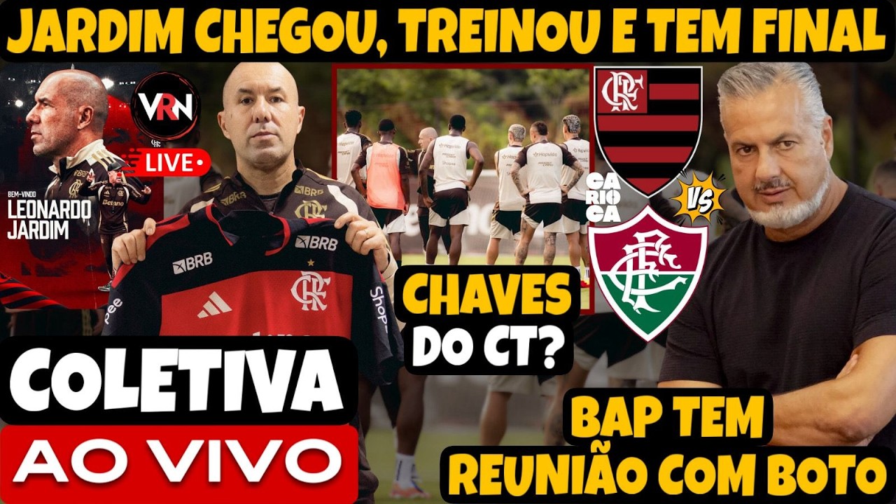 COLETIVA AO VIVO DE JARDIM! CARTA BRANCA PARA O TÉCNICO? PRESSÃO EM BOTO AUMENTA! DEMISSÃO? E+