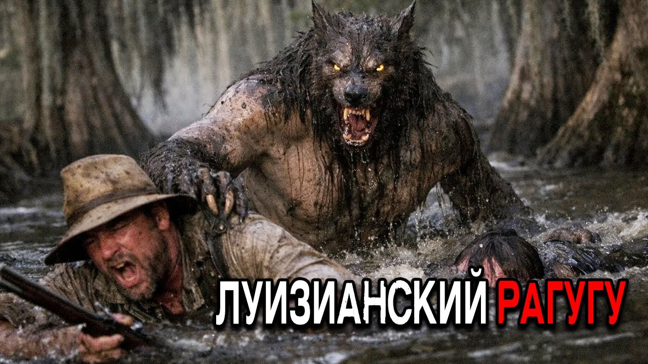 В 1821 году охотники из Луизианы были утащены под воду ругару из байу