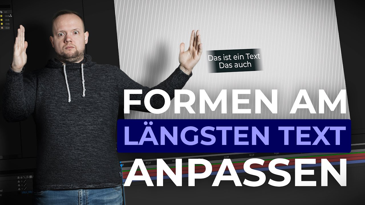 Formbreite am längsten Text ausrichten | #AfterEffects #Quicktipp #1