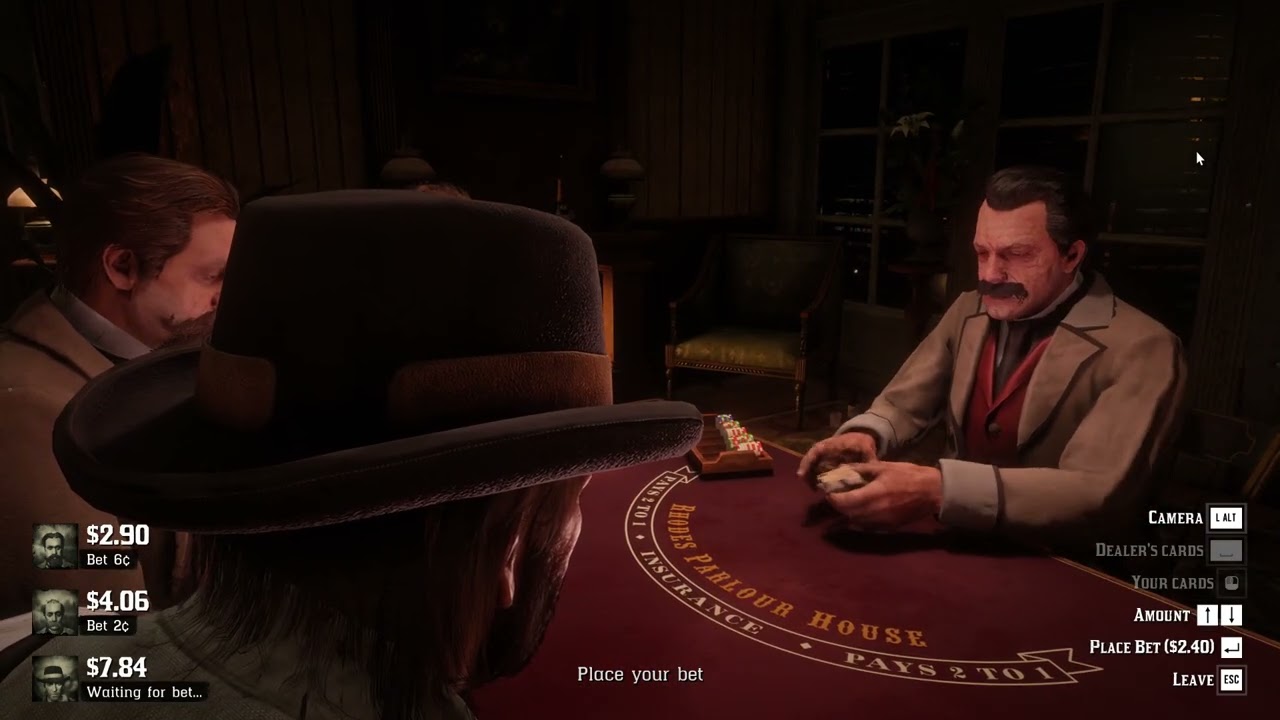 RDR2 Blackjack x9 Wins in a Row Red Dead Redemption 2