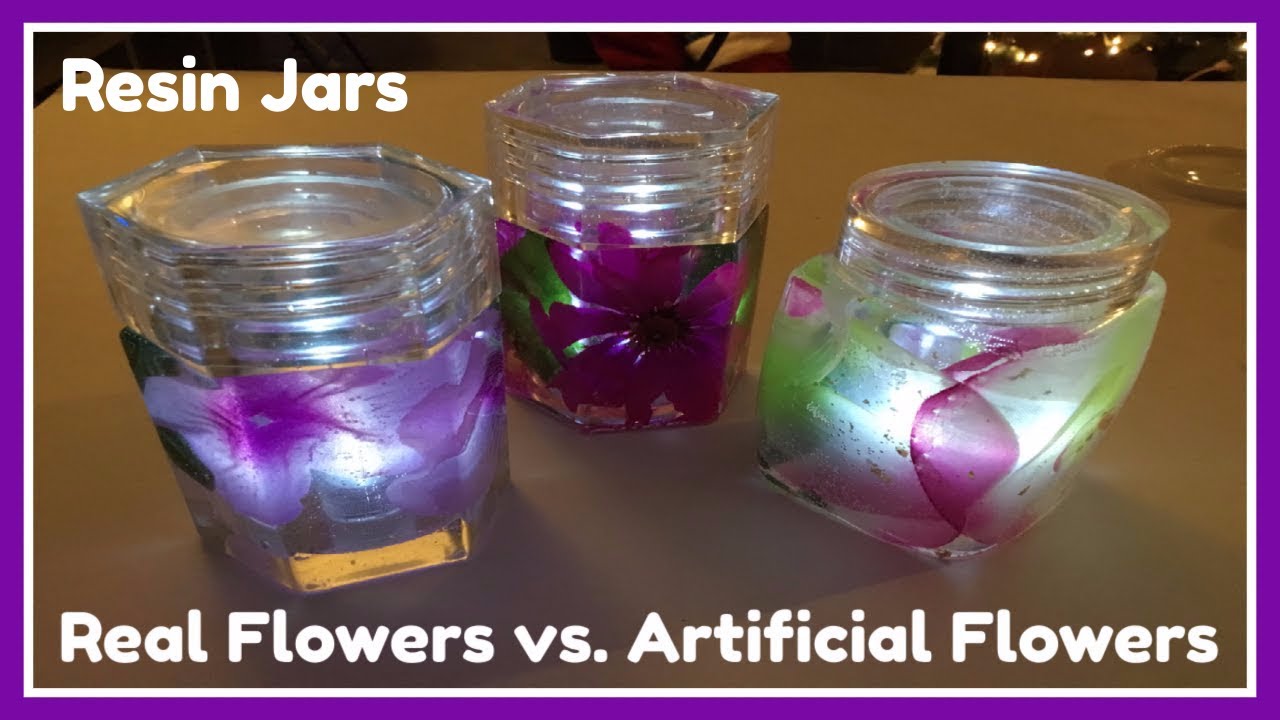 Resin DIY | Real Flowers VS. Fake Flowers | Resin Jar | RoseJayCreates