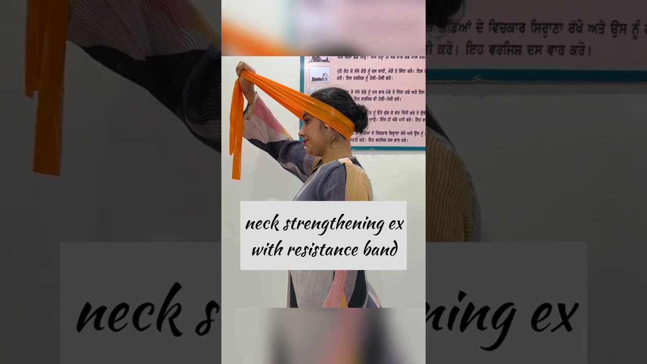 self neck exercises #sportsphysio #neckpain #flexibility #recovery #strengthtips #isometricview