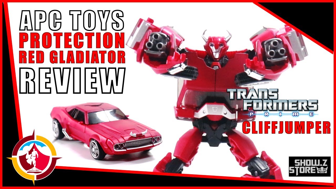 APC Toys Protection RED GLADIATOR Transformers Prime CLIFFJUMPER Review #transformersprime