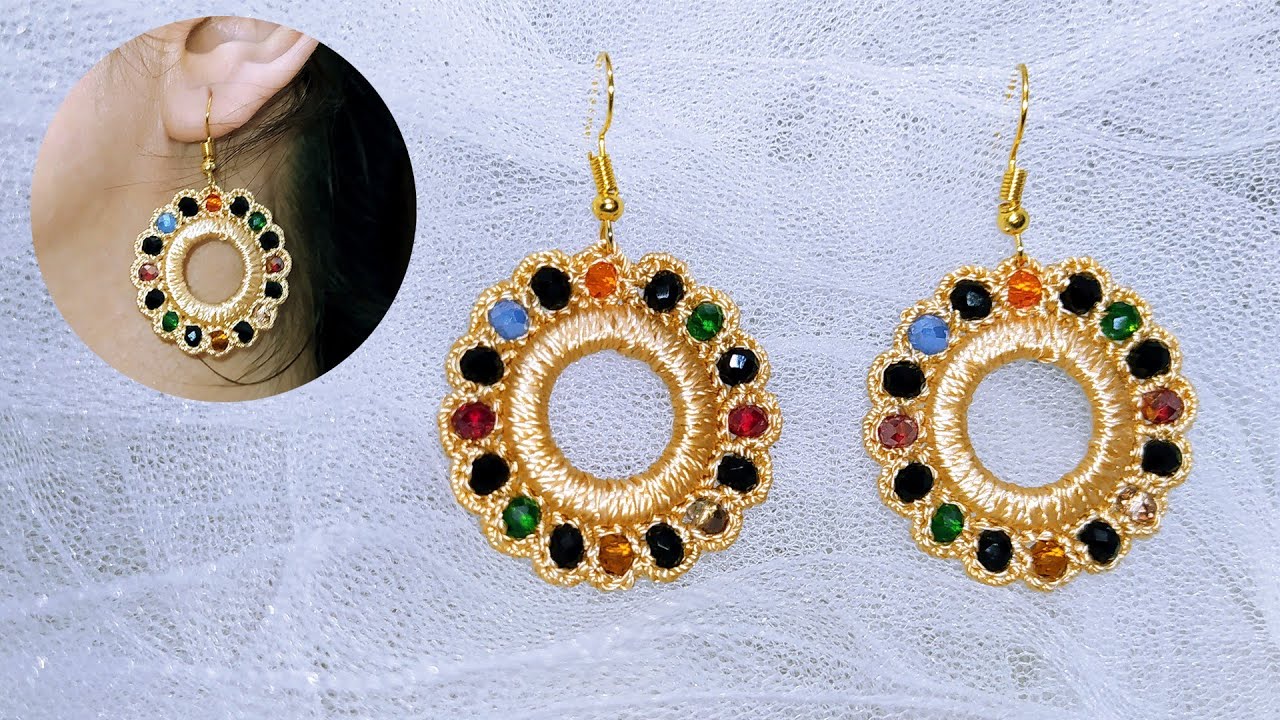 Make and Sell !!! A Super Easy Crochet Earrings | Making Jewelry at Home