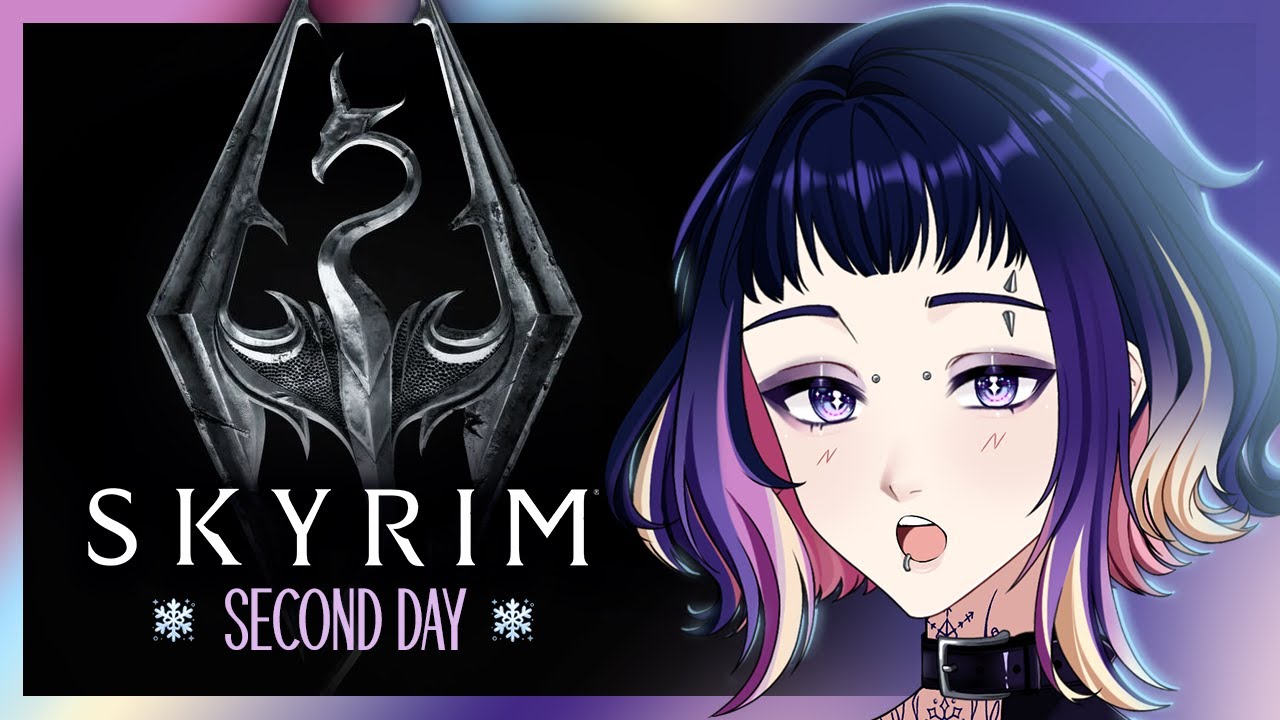 Skyrim ❅ Day 2! My FIRST playthrough continues ⋆⁺₊❅ This game is awesome!