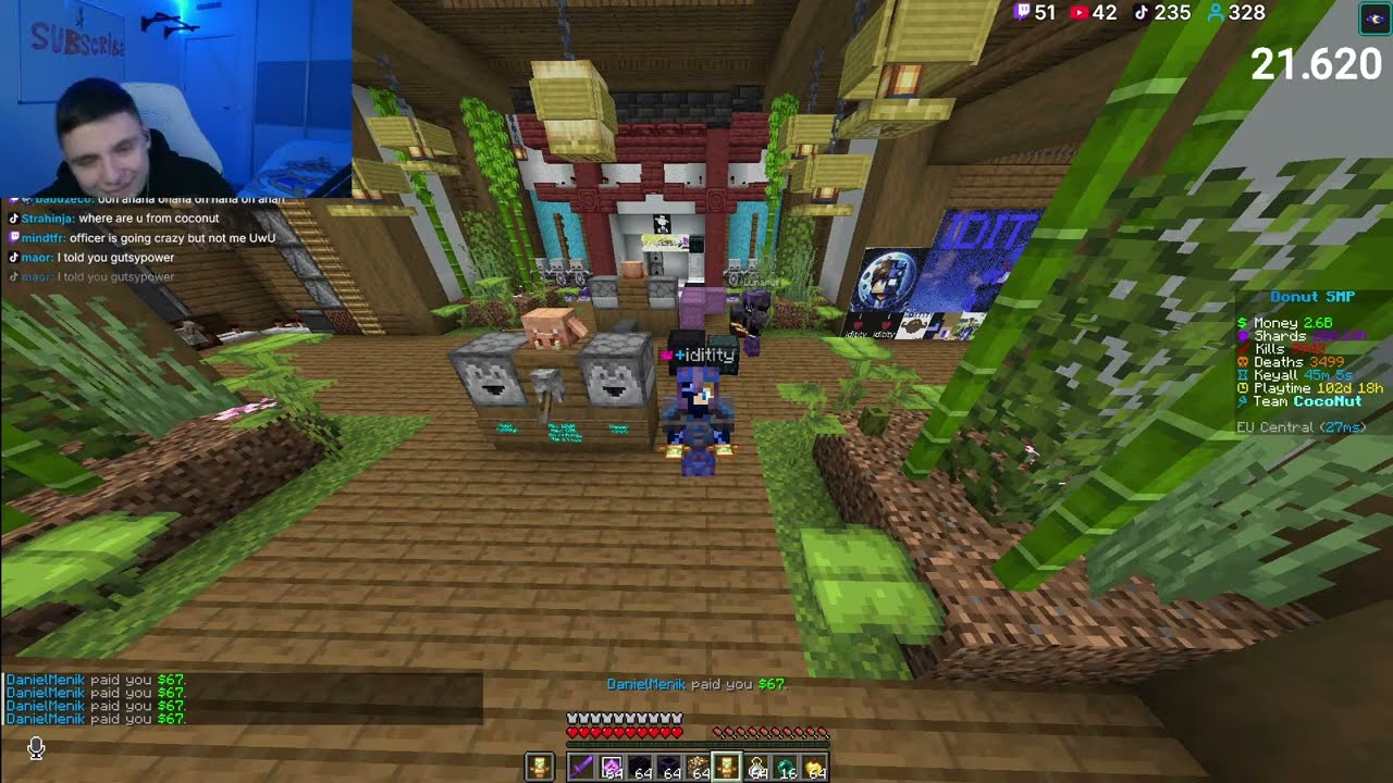 DonutSMP Live | Rating viewers bases 25M each | IGN: iditity