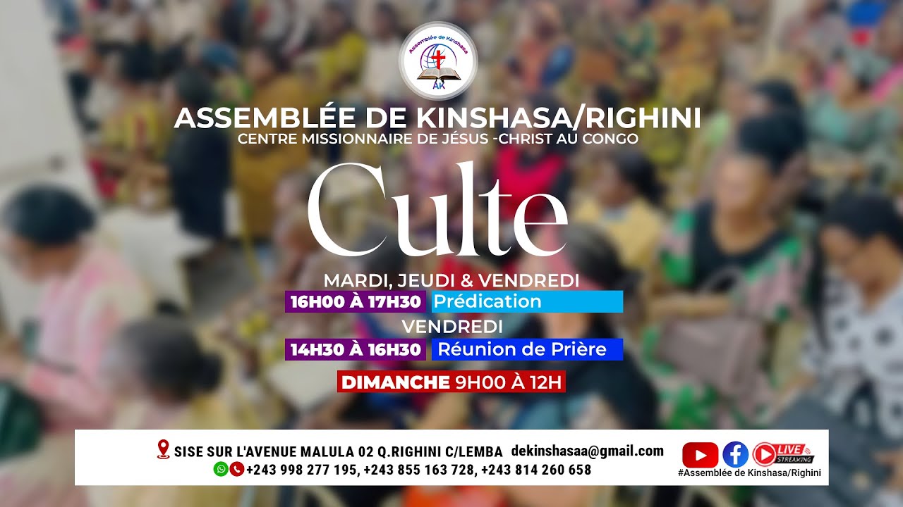 DIMANCHE 15 FEVR 2026 | L'ORDRE DANS L'EGLISE| FR.DOMINIQUE KAPINGA KABALA; AK/RIGHINI
