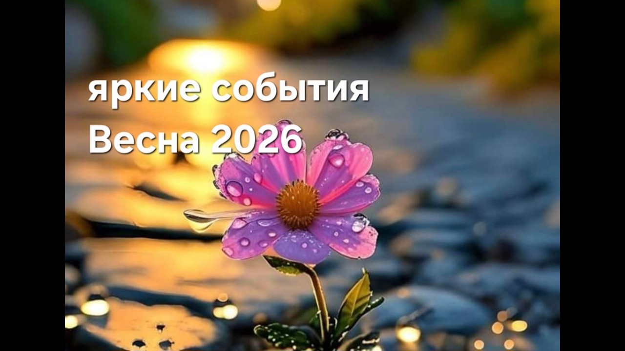 Яркие события Весна 2026