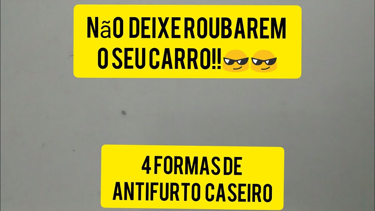 Antifurto / Bloqueador caseiro / Corta corrente. (4 formas)