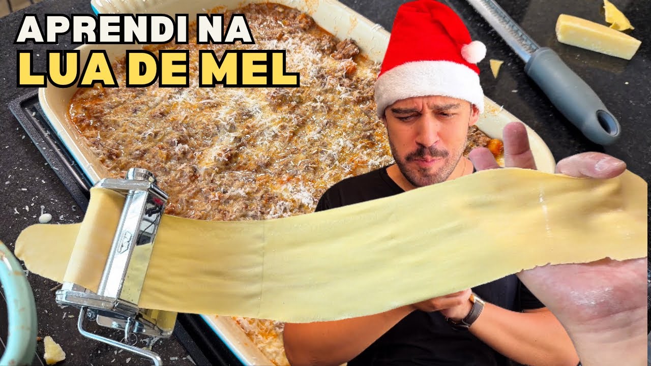FIZ uma LASANHA NA BRASA p/ CEIA de NATAL | releitura do clássico BOLONHESA