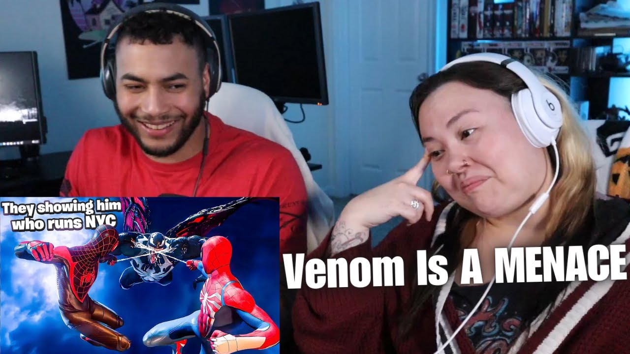 OtakuCouple Reacts to When SPIDER-MAN and MILES MORALES jumped VENOM all across NEW YORK