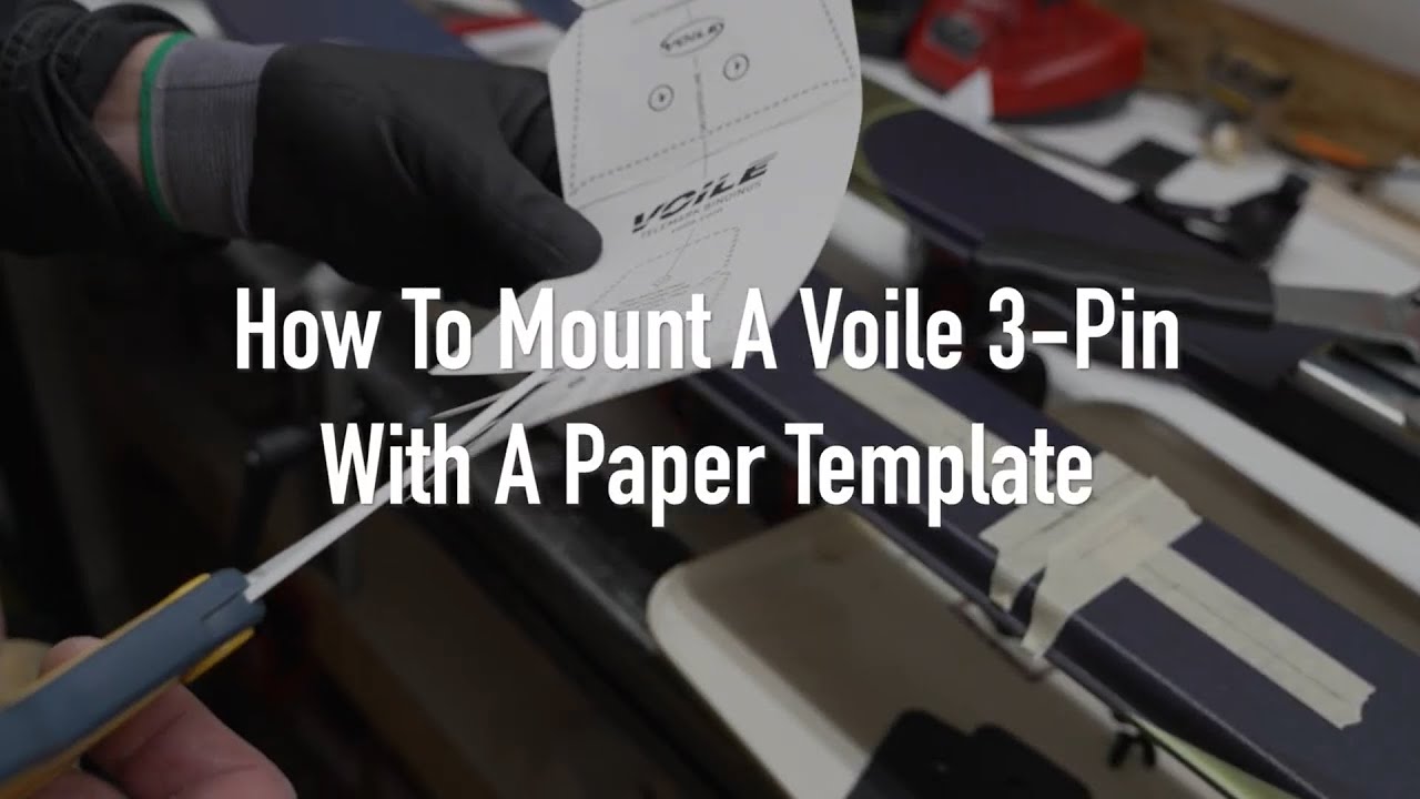 How to Mount Voile 3-Pin Bindings Using the Paper Template