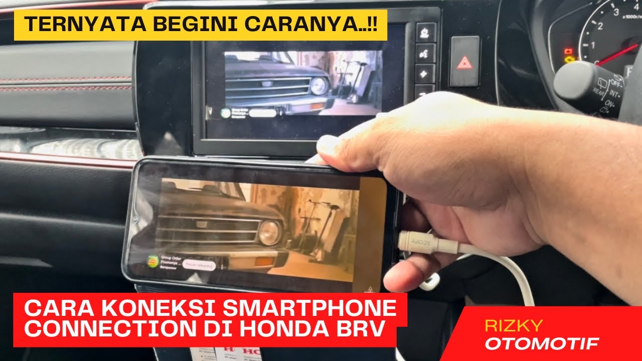 CARA SMARTPHONE CONNECTION DI HONDA ALL NEW BRV