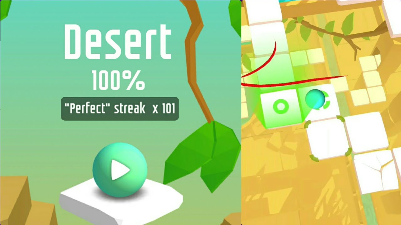 Dancing Ball - Desert (different speeds)