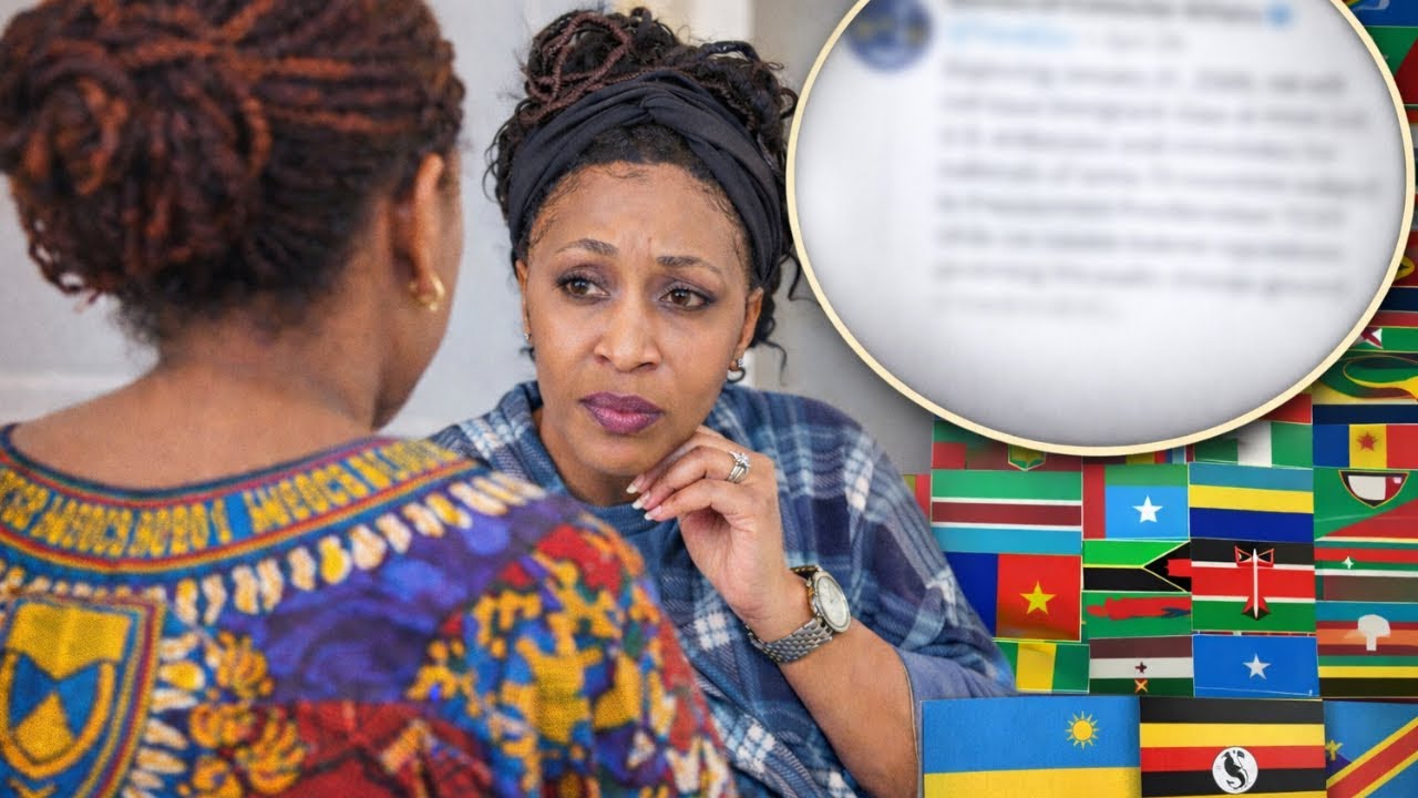 Njyewe ndishimye kuba barahagaritse ziriya Visa za America 🇺🇸 umugabo ndamugumisha muri Africa✍🏽