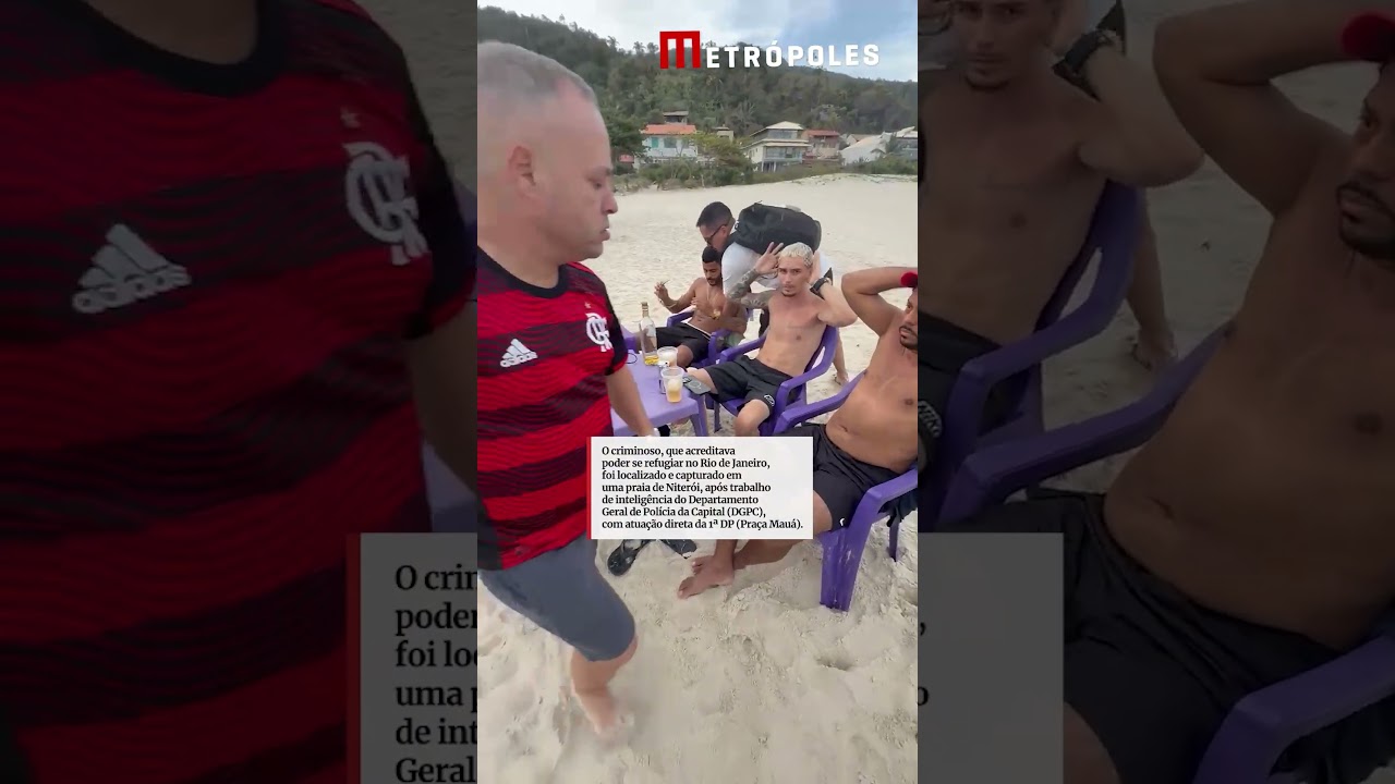 Líder do Comando Vermelho no MT é enquadrado e preso em praia.