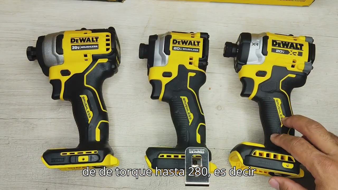 Comparativa atornilladores de impacto Dewalt DCF809 vs DCF850 vs DCF860. #herramientas #powertools