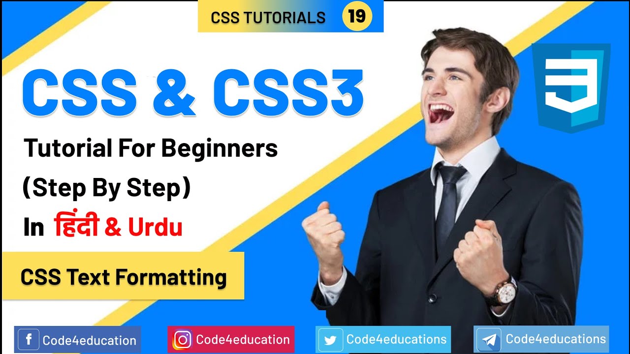 #19 CSS Tutorial In Hindi | CSS Text Formatting In Hindi | CSS Full Course Tutorial In Hindi