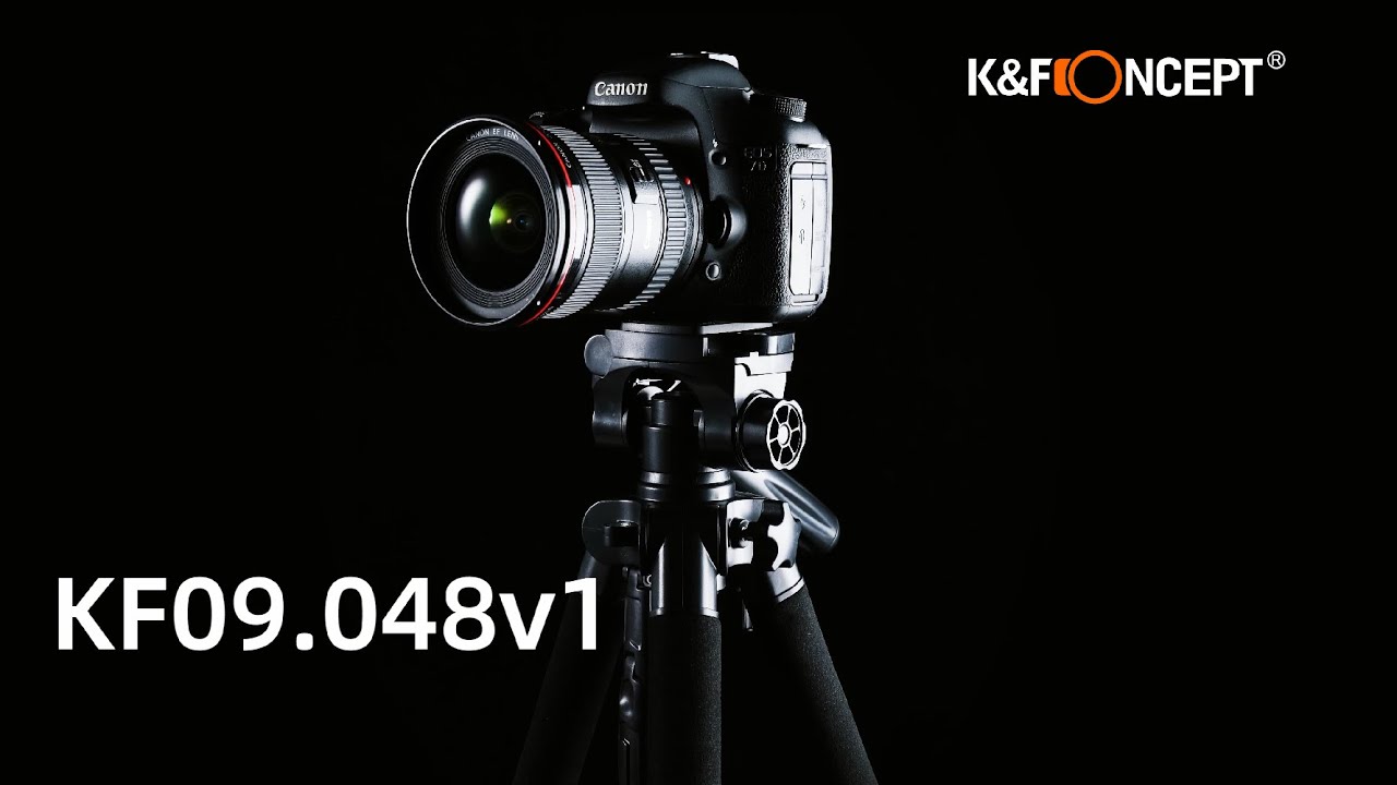 K&F Concept Leichtes Kamera Stativ mit Handyhalterung