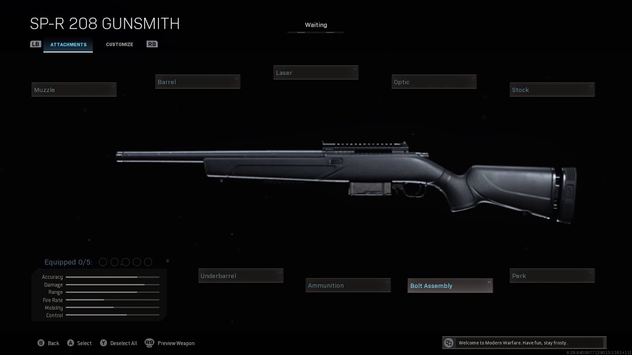 Call of Duty Modern Warfare: All Attachments For SP-R 208 in Gunsmith (No Commentary)