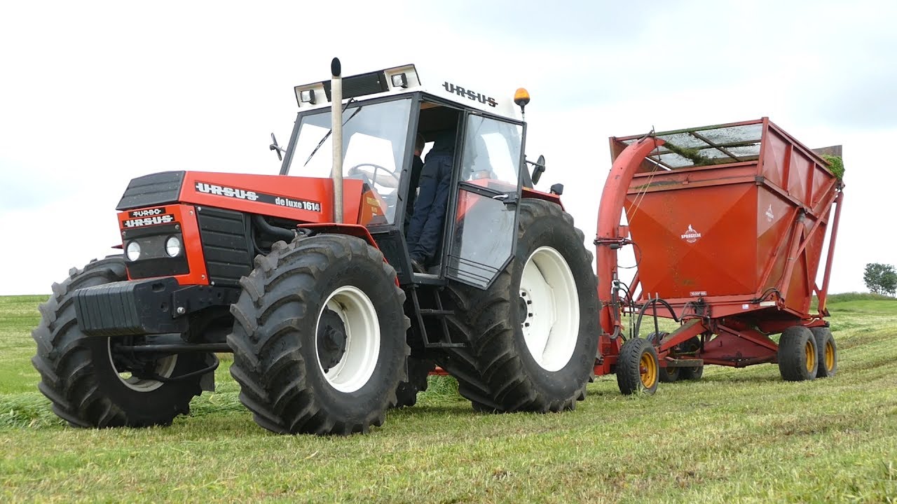 Ursus 1614 Turbo DeLuxe | Making Grass Silage w/ Taarup 605 Forage Harvester | Danish Agriculture