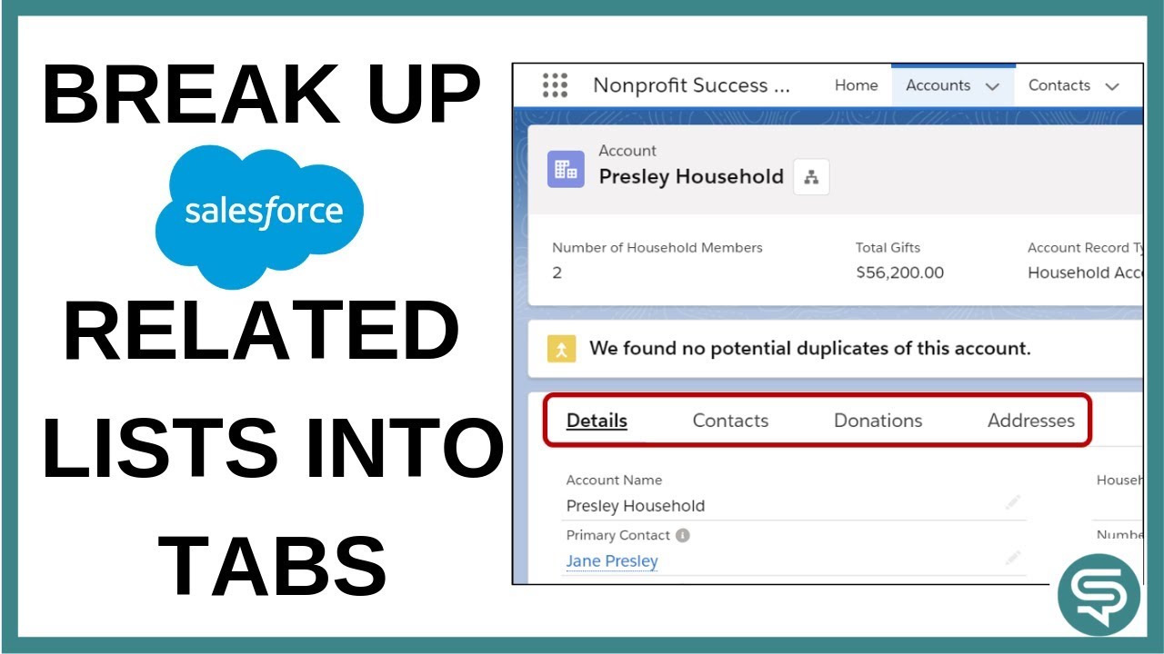 Break up Salesforce Related Lists into Tabs | Salesforce Lightning Page Layouts