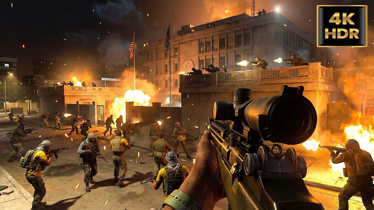 Asalto a la Embajada de Estados Unidos | Gráficos ULTRA Realistas | 4K HDR 60FPS | Call of Duty