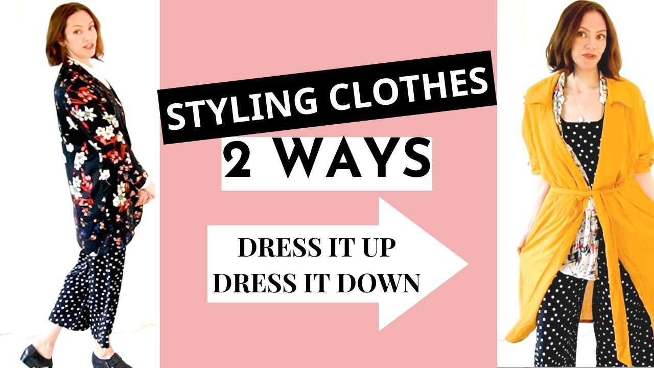 Styling Thrift Store Haul Finds - Dressing each item fancy and casual